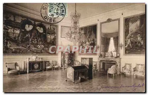 Ansichtskarte AK Compiegne Le chateau Salon de musique