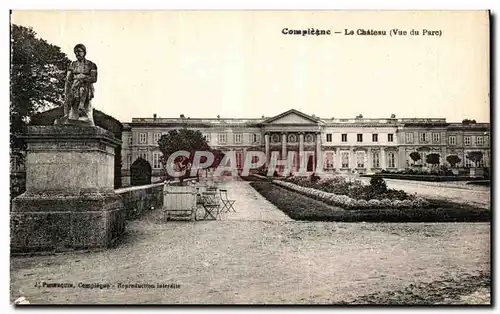 Cartes postales Compiegne La Chateau Vue du Parc