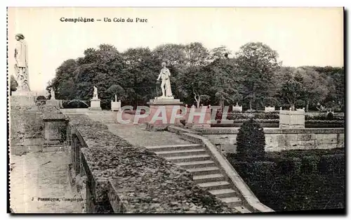 Ansichtskarte AK Compiegne Un Coin du Parc