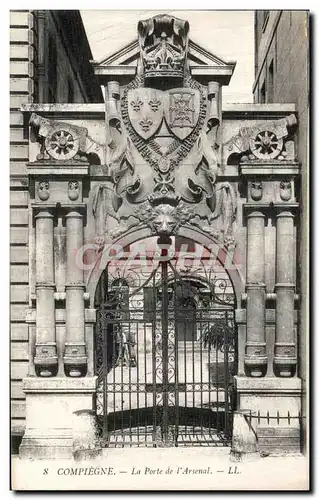 Cartes postales Compiegne La Porte de l Arsenal