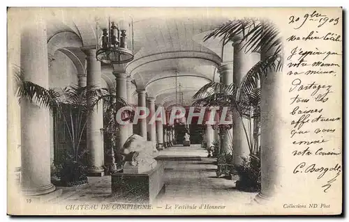 Cartes postales Chateau de Compiegne Le Vestibule d Honneur