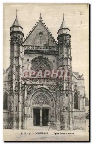 Ansichtskarte AK Compiegne L Eglise Saint Antoine