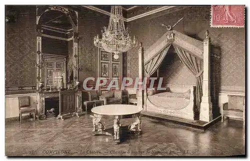 Ansichtskarte AK Compiegne Le Chateau Chambre a Coucher de Napoleon 1er