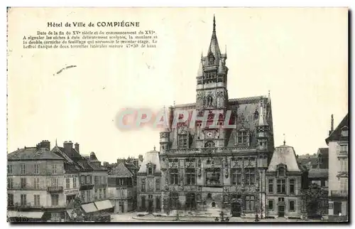 Cartes postales Hotel de Ville de Compiegne