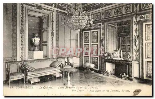 Ansichtskarte AK Compiegne Le Chateau Salon de Repos du Prince Imperial Napoleon 1er