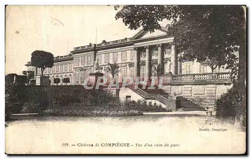 Cartes postales Chateau de Compiegne Vue d un coin du Parc