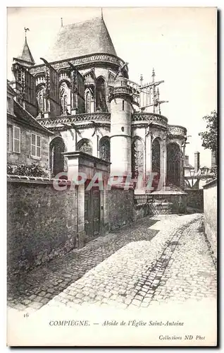 Ansichtskarte AK Compiegne Abside de l Eglise Saint Antoine