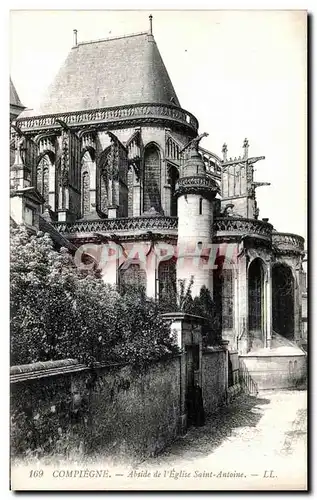 Ansichtskarte AK Compiegne Abside de l Eglise Saint Antoine