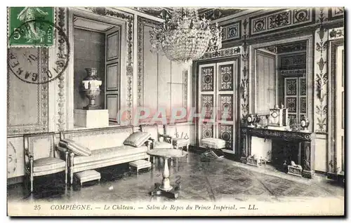 Cartes postales Compiegne Le Chateau Salon de Repos du Prince Imperial Napoleon 1er