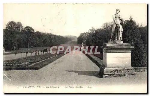 Ansichtskarte AK Compiegne Le Chateau La Plate Bande