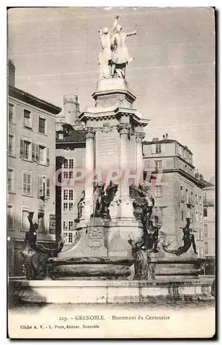 Cartes postales Grenoble Monument du Centenaire