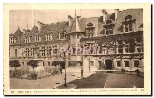 Cartes postales Grenoble Le Palais de justice Ancien Hotel du Parlement du Dauphine