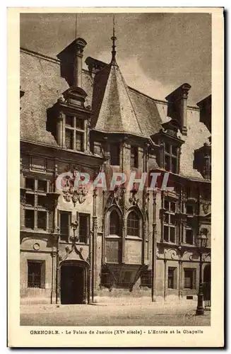 Ansichtskarte AK Grenoble Le Palais de Justice L Entree et la Chapelle