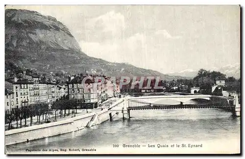 Ansichtskarte AK Grenoble Les Quais et le St Eynard