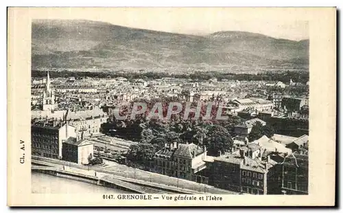 Cartes postales Grenoble Vue Generale et l Isere