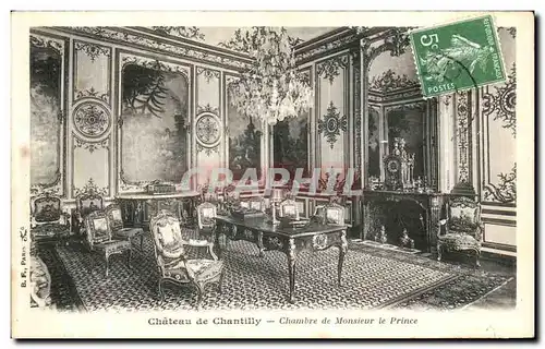 Ansichtskarte AK Chateau de Chantilly Chambre de Monsieur le Prince