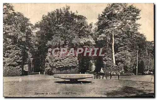 Ansichtskarte AK Chateau De Chantilly La Table