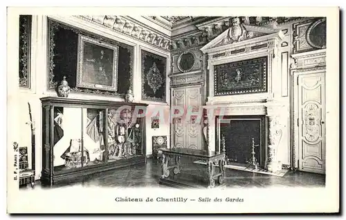 Cartes postales Chateau de Chantilly Salle des Gardes