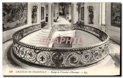 Cartes postales Chateau de Chantilly Rampe de l Escalier d Honneur