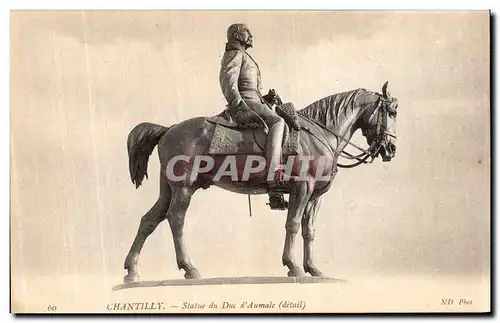 Cartes postales Chantilly Statue du Duc d Aumale