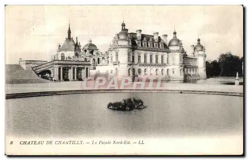 Cartes postales Chateau de Chantilly La Facade Nord Est