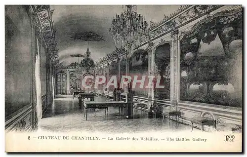 Cartes postales Chateau de Chantilly La Galerie des Batailles