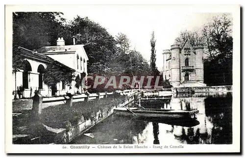 Ansichtskarte AK Chantilly Chateau de la Reine Blanche Etang de Comelle