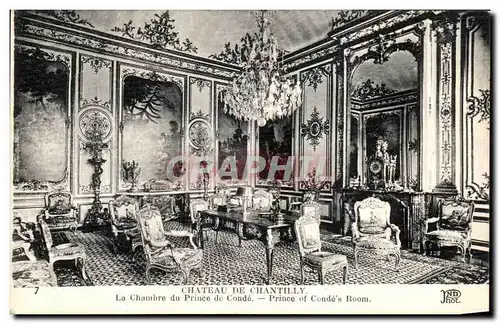 Ansichtskarte AK Chateau De Chantilly La Chambre du Prince de Conde