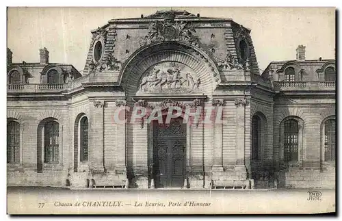 Ansichtskarte AK Chateau de Chantilly Les Ecuries Porte d Honneur