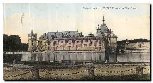 Ansichtskarte AK Chateau de Chantilly Cote Sud Quest