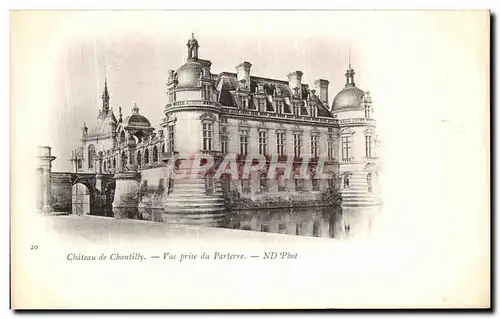 Ansichtskarte AK Chateau de Chantilly Vue prise du Parterre