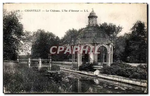 Cartes postales Chantilly Le Chateau L Ile d Amour