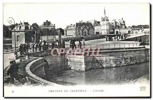 Cartes postales Chateau de Chantilly L Entree