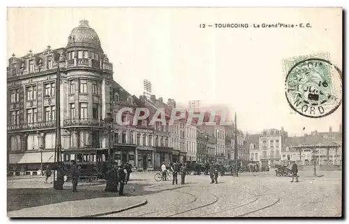 Ansichtskarte AK Tourcoing La Grand Place