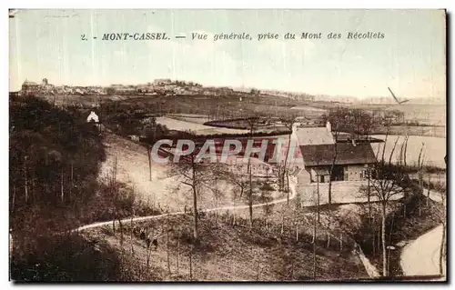 Cartes postales Mont Cassel Vue Generale perise du Mont des Recollets