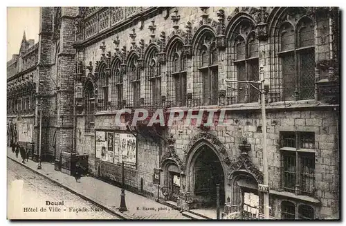 Cartes postales Douai Hotel de Ville Facade Nord