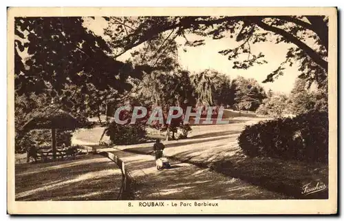 Cartes postales Roubaix Le Parc Barbieux