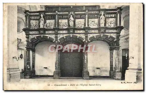 Cartes postales Cambrai Jube de L Eglise Saint Gery