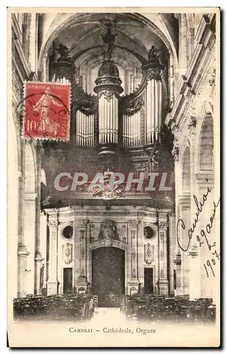 Cartes postales Cambrai Cathedrale Orgues