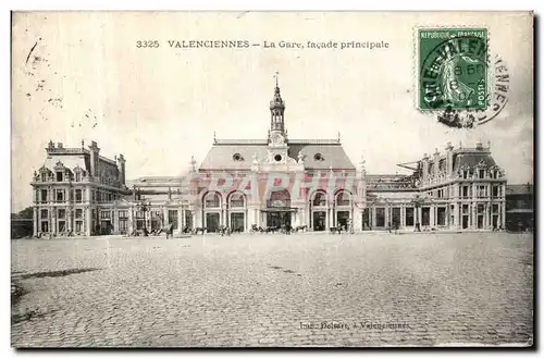 Cartes postales Valenciennes La Gare Facade Principale