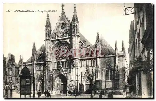 Ansichtskarte AK Dunkerque L Eglise St Eloi