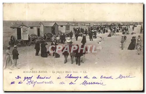 Ansichtskarte AK Malo les Bains La Plage Maree Basse