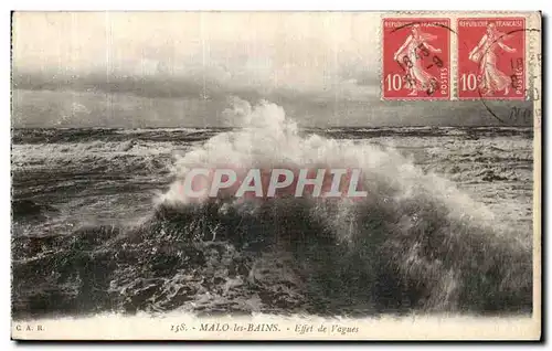 Cartes postales Malo les Bains Effet de Vagues