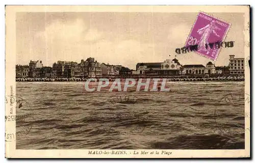 Cartes postales Malo les Bains La Mer et la Plage