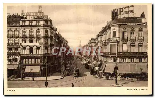 Cartes postales Lille Rue Nationale