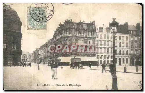 Cartes postales Lille Place de la Republique