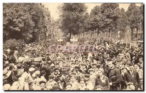 Cartes postales Lille Cinquantenaire des congres eucharistiquues internationaux Cardinal Liegart Procession des