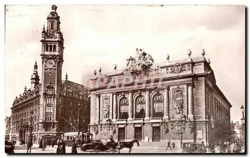 Cartes postales Lille La Bourse et le Theatre