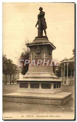 Ansichtskarte AK Lille Monument du Maire Andre