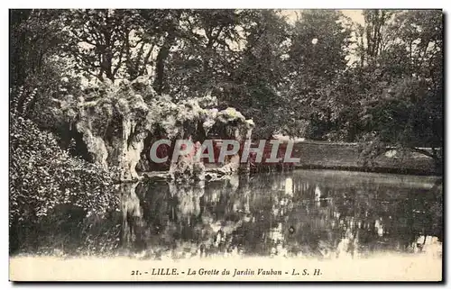 Cartes postales Lille La Grotte Du Jardin Vauban